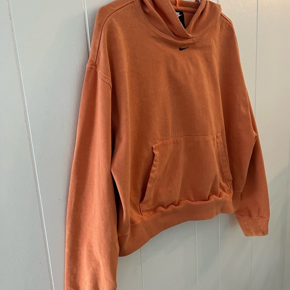 Nike Vintage Orange Hoodie Sweater - Picture 6 of 7